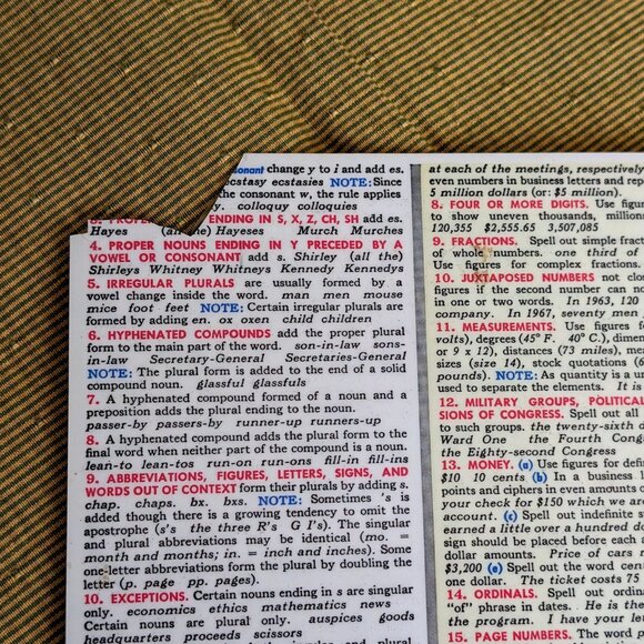 Basic Writing Guide Summary & Instant Reference Data Guide Plastic Quick Chart - Picture 4 of 4